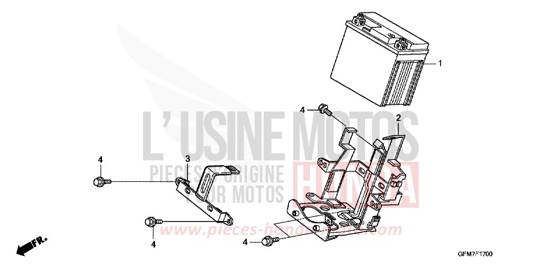 BATTERY (NHX110WH8) for NHX 110 PEARL SILKY WHITE (NHA67) from 2008